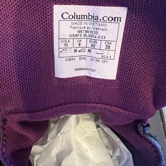 NEW Columbia Titanium Outdry hiking boots, gray, women’s size 11 - Picture 3 of 3